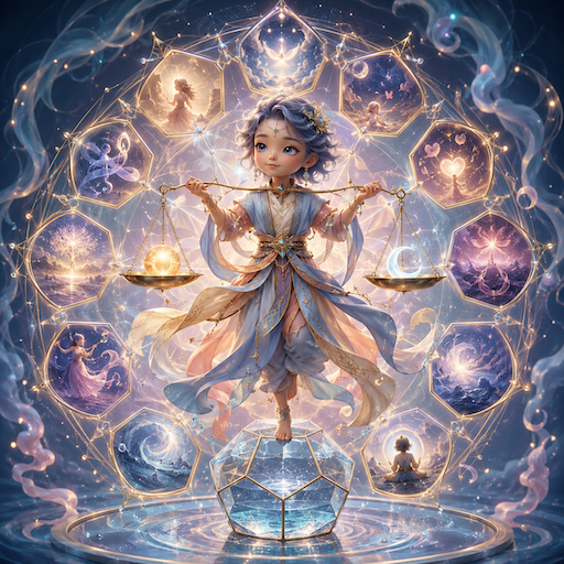 Libra constellation icon