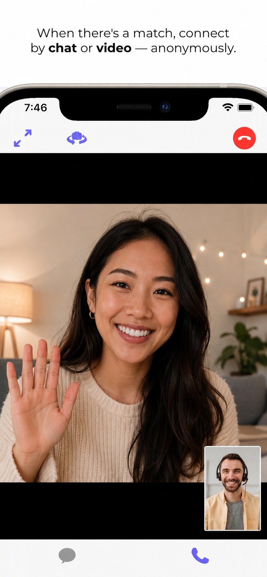 Video call screenshot